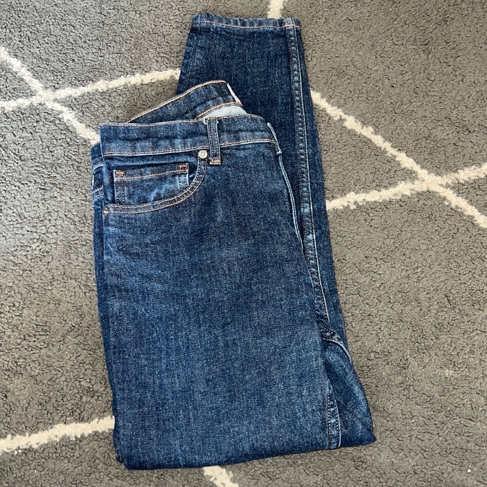 Everlane High Rise Dark Wash Skinny Ankle Jeans Size 29